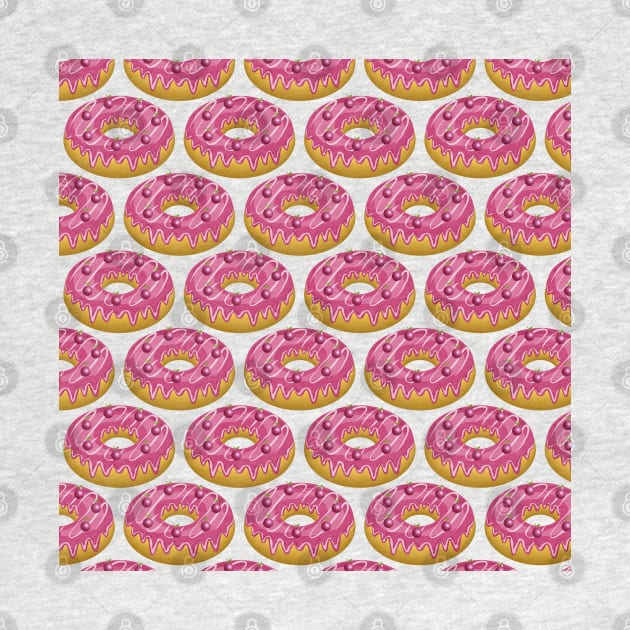 Donuts Pattern - cherry Frosting by Designoholic